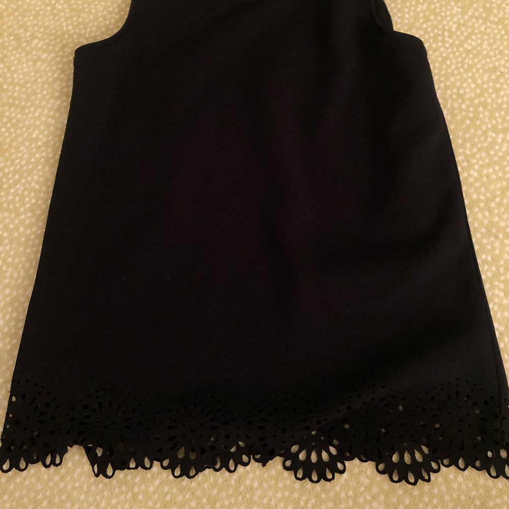 LOFT black tank top with cutout detail